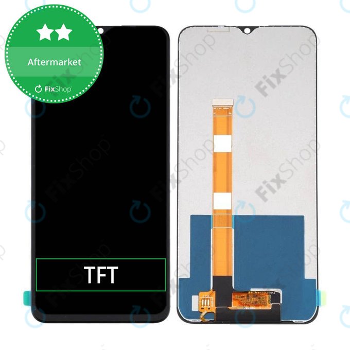 дисплей за Realme C12 RMX2189, Тъчскрийн без рамка, TFT