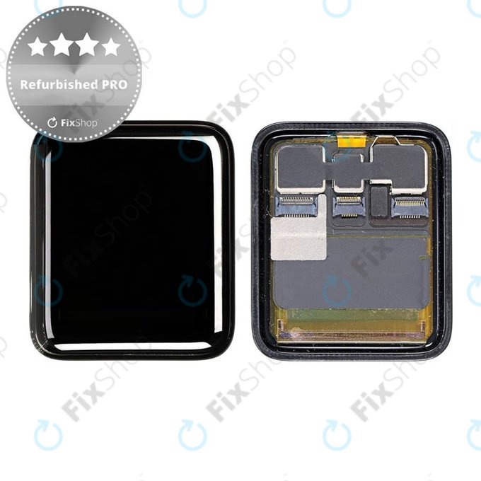 LCD дисплей за Apple Watch 3 38mm, Тъчскрийн без рамка, Refurbished PRO