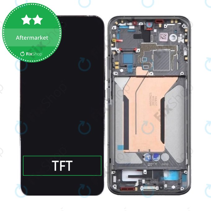 Дисплей за Xiaomi 14 23127PN0CC, Black, Тъчскрийн с рамка