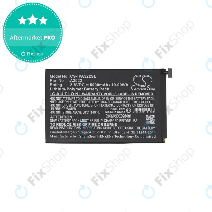 Батерия за Apple iPad Mini 6, A2522, 5000mAh, HQ