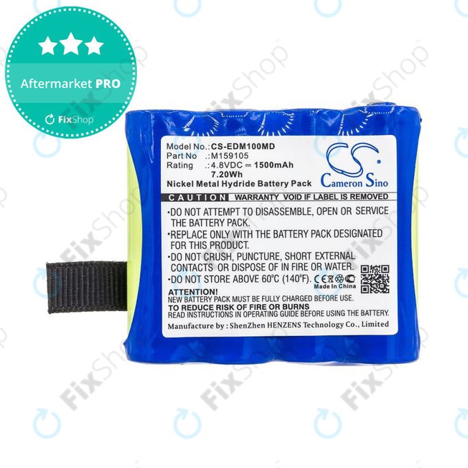 Батерия за Edan Cs-01, Edan H100, Edan H100b, Edan H100n, 1500mAh, Ni-MH, 4.8V, 4XNR49AA1500P, HQ
