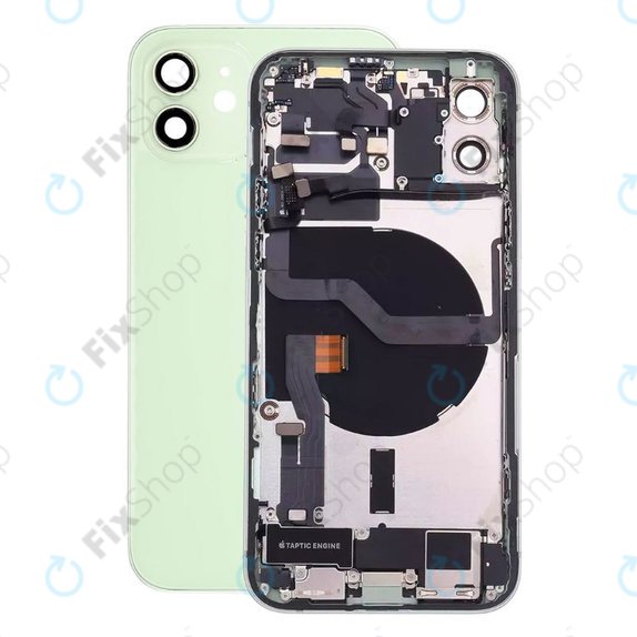 Заден калъф със малки части за iPhone 12, зелен, Green