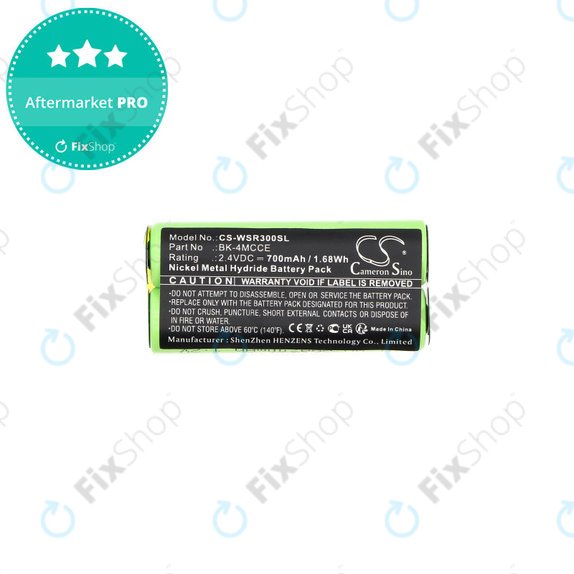 Батерия за Waterpik 900 Sonic Toothbrush, Sensonic Plus Sr-3000, 700mAh, Ni-MH, 2.4V, BK-4MCCE, HQ