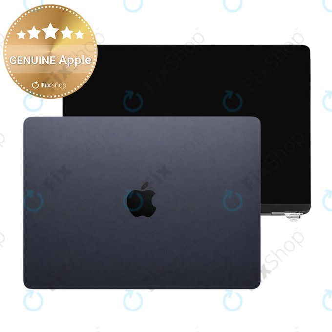 LCD дисплей за MacBook Air 13", A3113 (2024), с предно стъкло и капак, Midnight, 661-40281, Genuine Apple