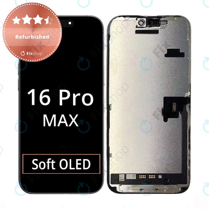 Дисплей за iPhone 16 Pro Max, Тъчскрийн с рамка, Refurbished