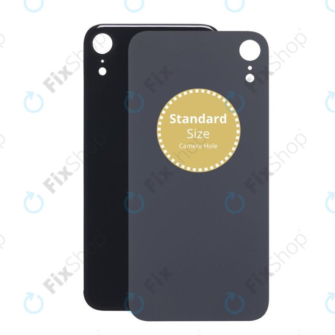 Задно стъкло за iPhone XR, черен, Black