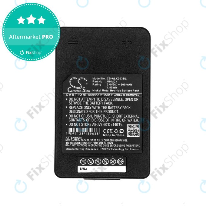 Батерия за Autec LK Neo, 500mAh, Ni-MH, 3.6V, MHM03, R0BATT00E11A0, HQ