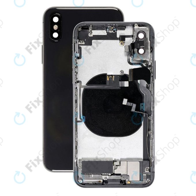 Заден калъф със малки части за iPhone XS, Space Gray