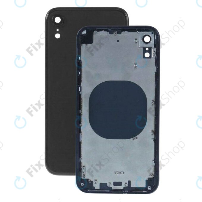 Заден калъф за iPhone XR, черен, Black