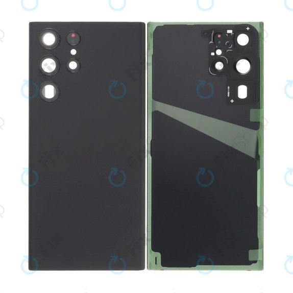 Комплект заден капак за Samsung Galaxy S22 Ultra S908B, Phantom Black