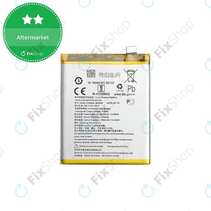 Батерия за OnePlus 6T, OnePlus 7, BLP685, 3700mAh