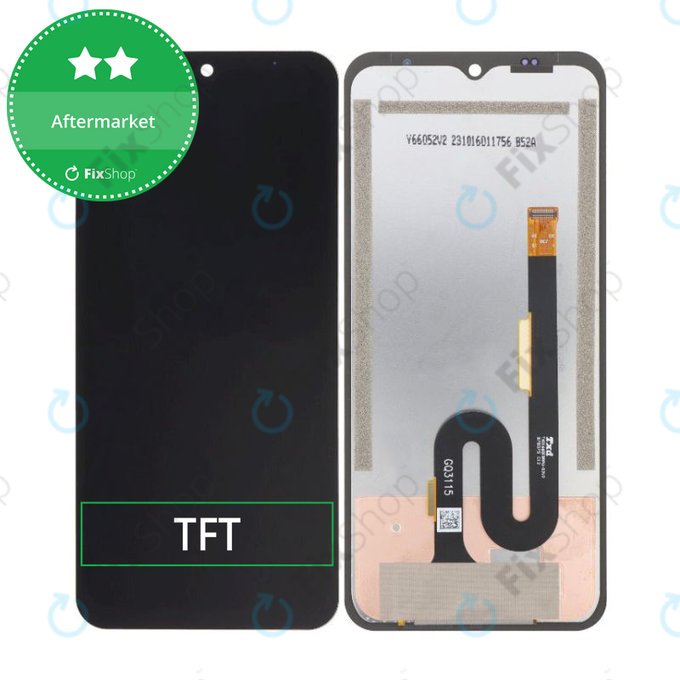 дисплей за Ulefone Armor 22, Тъчскрийн без рамка, TFT